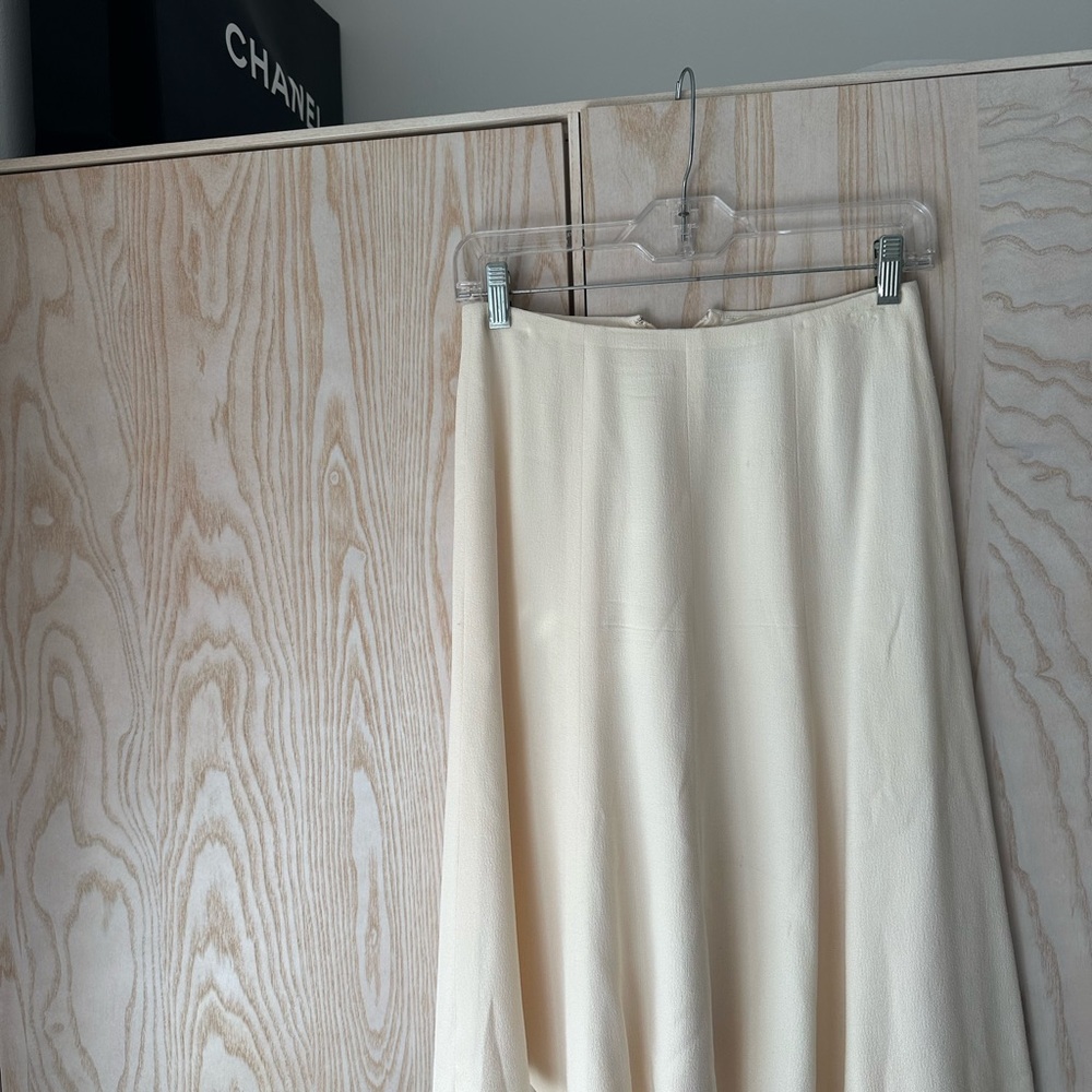 CHANEL Classic Cream A-Line Skirt